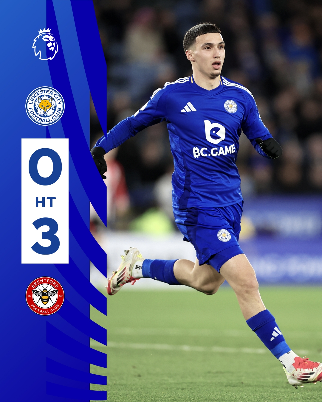  半場(chǎng)0-3！萊斯特若不進(jìn)球輸球，將主場(chǎng)6連敗0進(jìn)球創(chuàng)歷史最糟戰(zhàn)績