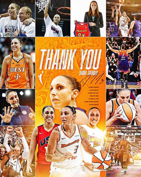 傳奇落幕！WNBA巨星陶樂(lè)西宣布退役 結(jié)束20年職業(yè)生涯