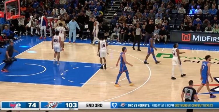  多名主力輪休！雷霆三節(jié)破百 103-74領先76人29分
