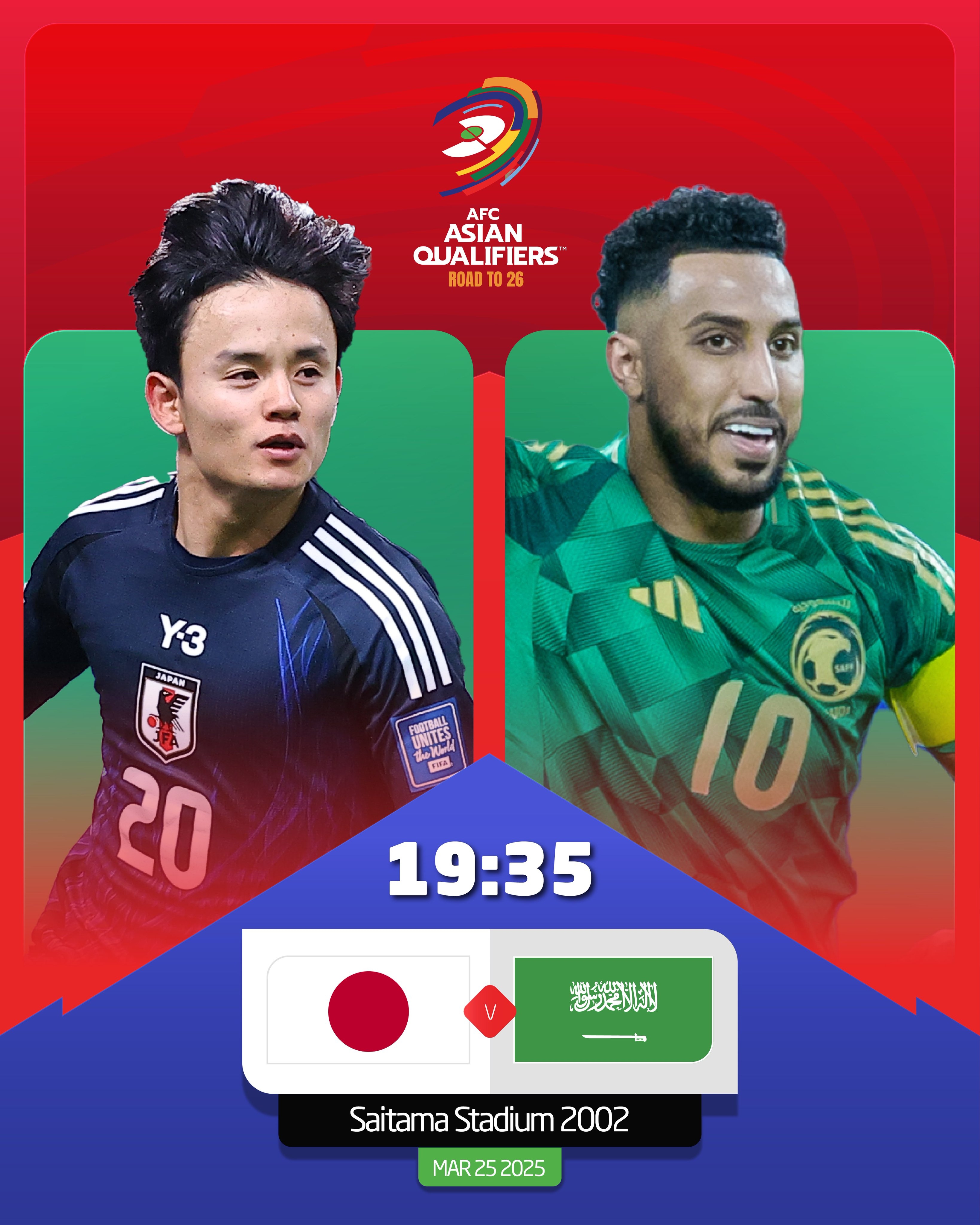  日本vs沙特首發(fā)：久保建英、前田大然、遠(yuǎn)藤航出戰(zhàn)，多薩里先發(fā)